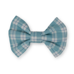 Seaside Plaid Classic Dog Bow Tie