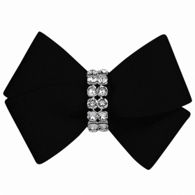 Susan Lanci Designs Nouveau Bow Hair Bow (Color: Black, size: small)