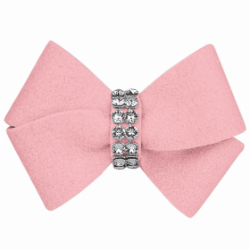 Susan Lanci Designs Nouveau Bow Hair Bow (Color: Puppy Pink, size: XS)