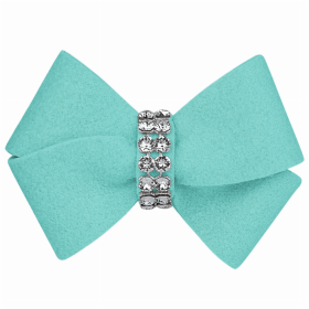 Susan Lanci Designs Nouveau Bow Hair Bow (Color: Tiffi Blue, size: XS)