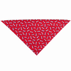 TP Bandana Tossed Bones (Color: Red)