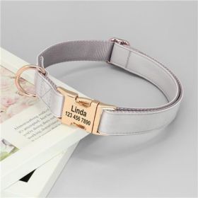 Dog Small Corgi Method  Fighting Collar (Option: Grey-M)