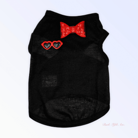 My Summertime Sunglasses & Bows Tank (Color: Black, size: X Small)