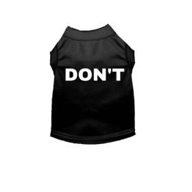 DON'T (Color: Black, size: small)