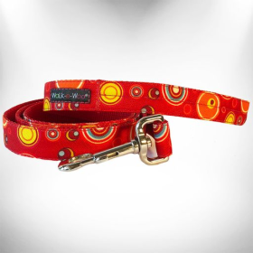 Martini Dog Leads (Color: Red, size: REGULAR Lead 1" width- 5' length)