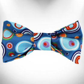 Martini Dog Bow Tie (Color: Blue)