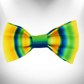 Tie Dye Dog Bow Tie (Color: Blue/Green)