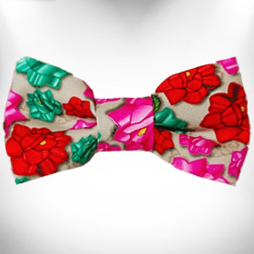 Flower Dog Bow Tie (Color: Mayan Flowers)