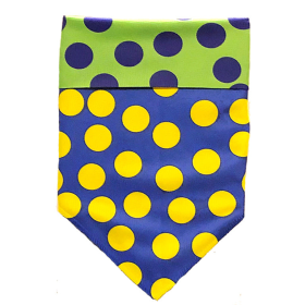 Sport Bandana (Color: DOT Blue/Green/Yellow, size: large)