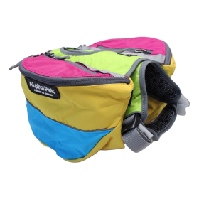 Adventurer 2-piece Dog Pack With EZ Latch  Harness (Color: RETRO, size: large)