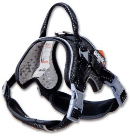 Dog Helios 'Scorpion' Sporty High-Performance Free-Range Dog Harness (Color: Black)